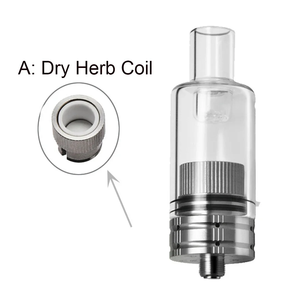 Longmada Mr Bald 3 III Dry Herb Coil Atomizer 510 แก้วหยดเคล็ดลับเซรามิคขดลวดหัวถัง