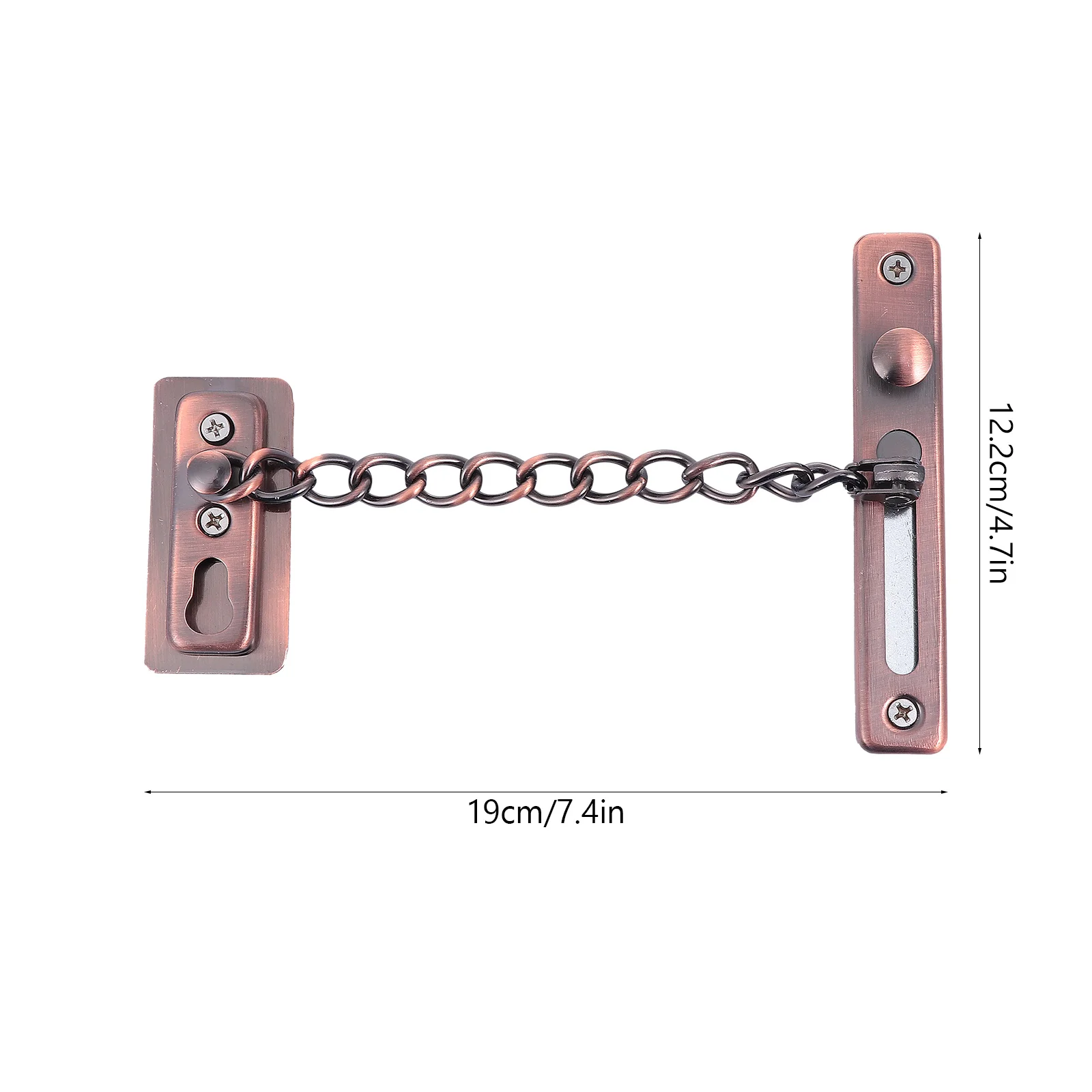 مزلاج قفل أمان من الفولاذ المقاوم للصدأ، واقي باب عالي التحمل، سلسلة مضادة للصدأ ومضادة للسرقة لقفل سلسلة باب السلامة المنزلية #2