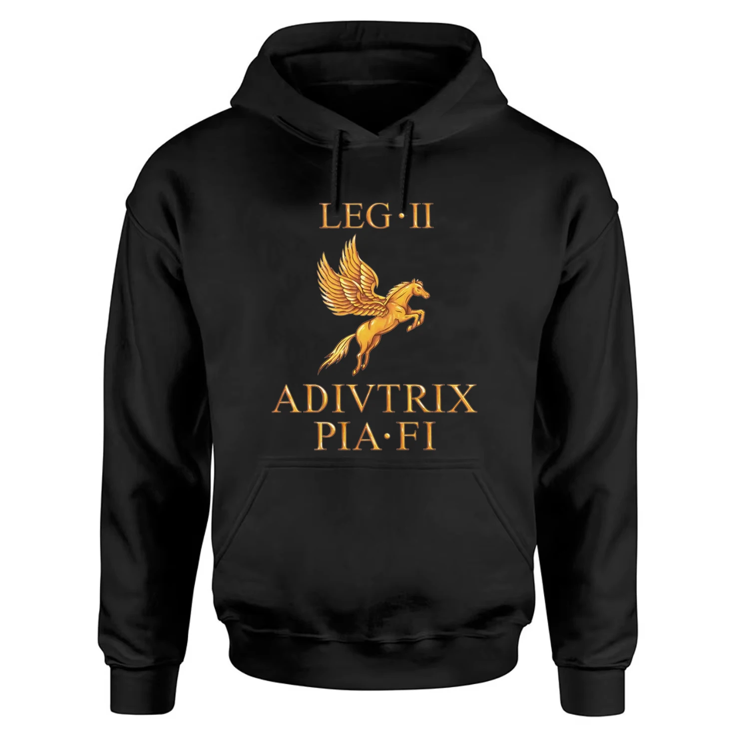 Roman Legion II Adiutrix Pia Fidelis Pegasus Symbol Vexillum Pullover Hoodie New 100% Cotton Comfortable Casual Mens Sweatshirt