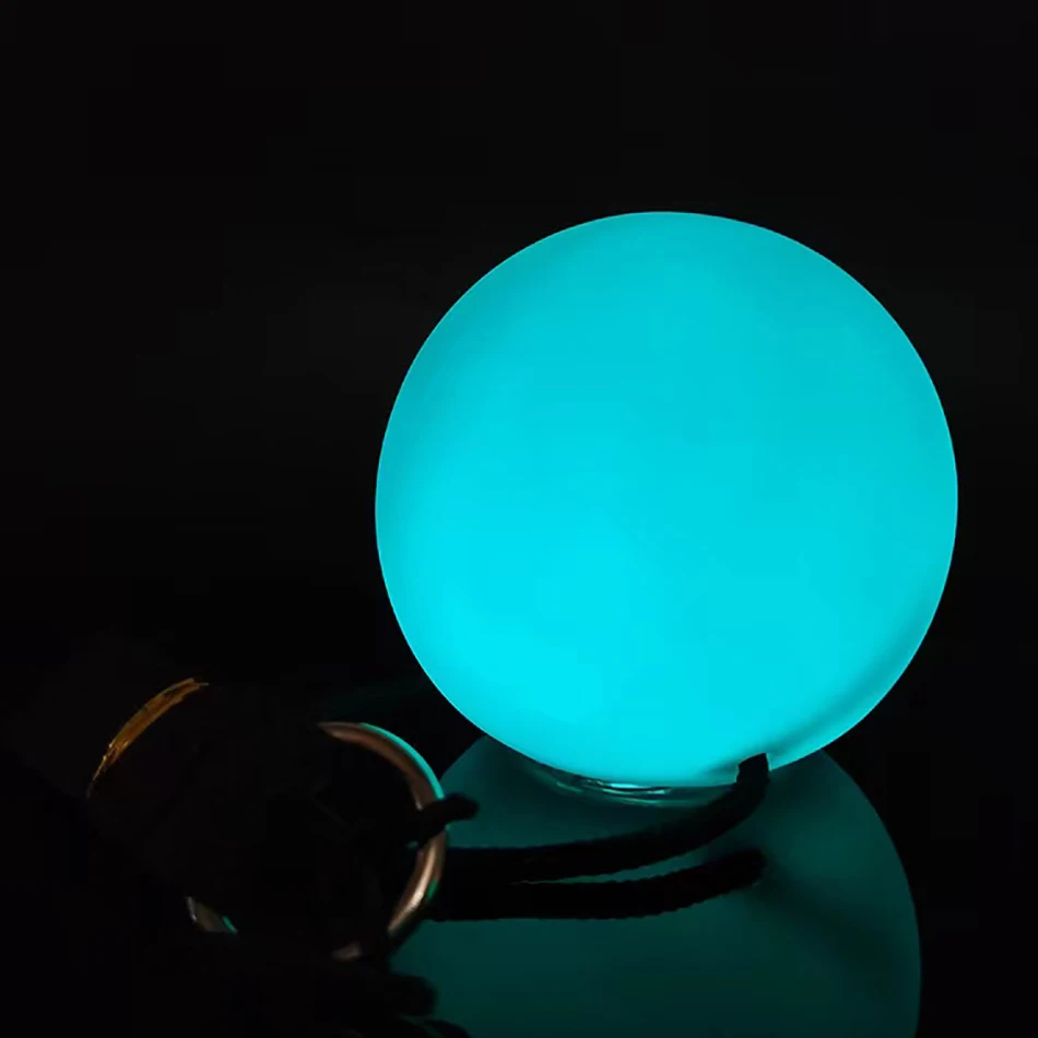 Bauchtanz Zubehör Maori führte Poi Ball Glow verstellbare RGB geworfen Ball Hand Prop Bühne Leistung für Kinder und Erwachsene