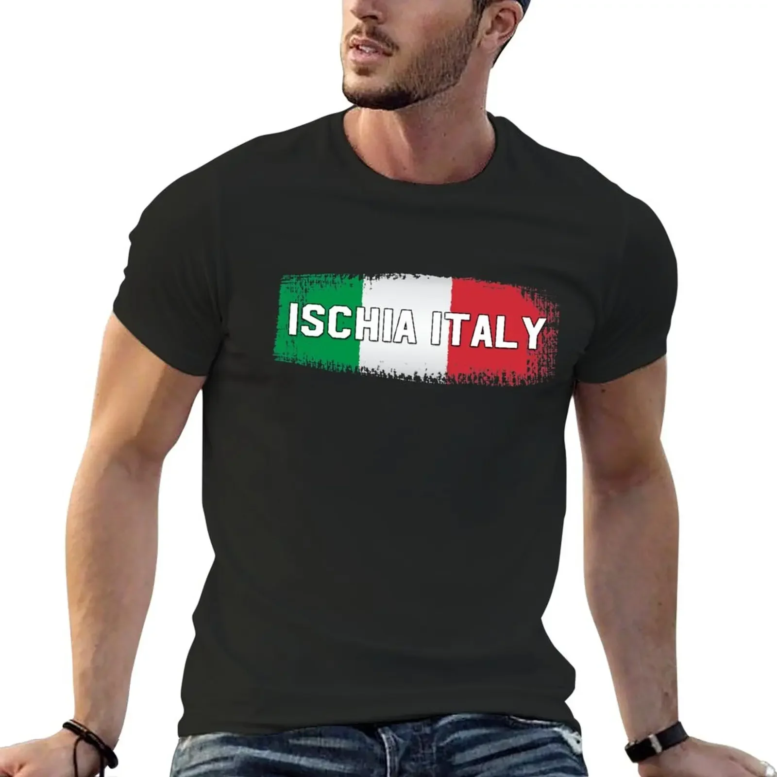 

Ischia, Italy T-Shirt Short sleeve tee summer top sweat shirts, men