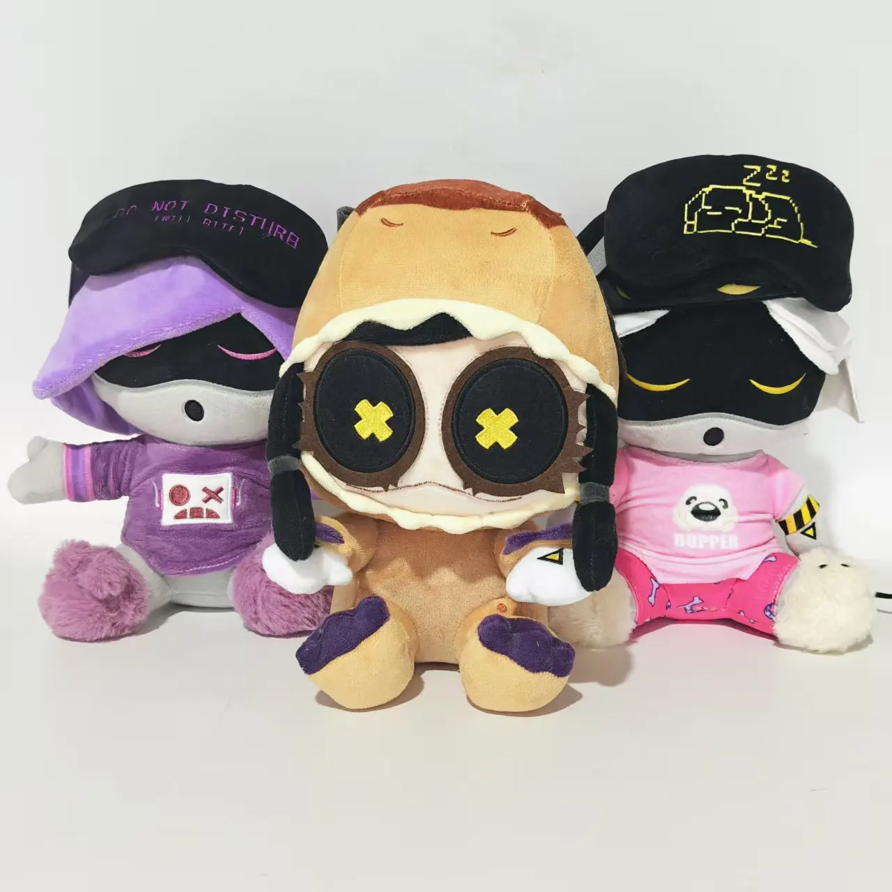 Murder Drone s Plush Doll Detachable Eye Mask Cute Dinosaur Shape Soft Stuffed Toy Collectible For Animation Fans Home Gift