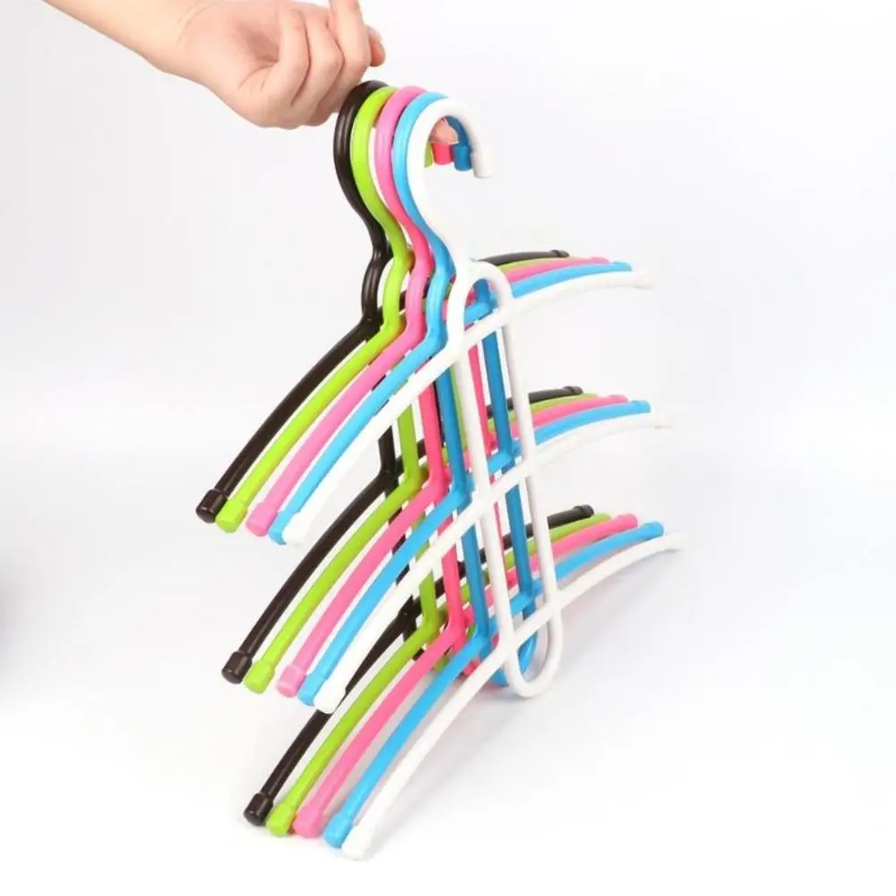 Multifunctional 3 Layer Hanger Hook Anti-skid Wardrobe Organizer Clothes Rack Clothes Hanger Space Saver