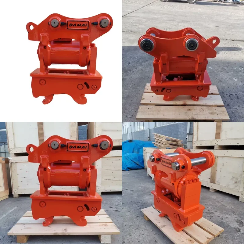 for Excavator Hydraulic Tilt Quick Coupler Rotator Hooking Device Attachment