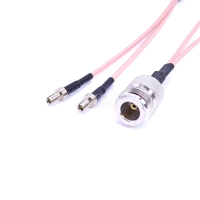 N Male/Female to Dual TS9 CRC9 Male Plug 2XTS9 CRC9 Antenna Adapter Y Type Splitter Pigtail RG316 RF Coax Extension Cable