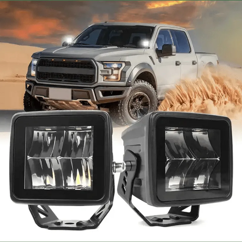

SAAR Car Modification Auxiliary Light 2-Piece Set Square Work Light 40W LED Chip