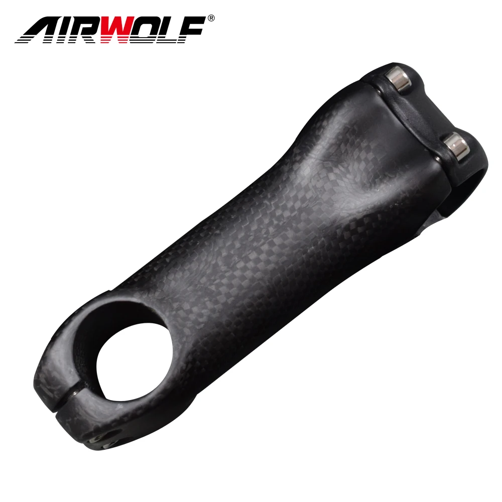 AIRWOLF Carbon Stem 6 Degree Bicycle Handlebar Stem 6 ° Diameter 31.8 Size 80 90 100 110 120 130 mm 3K Matte Glossy MTB Stem