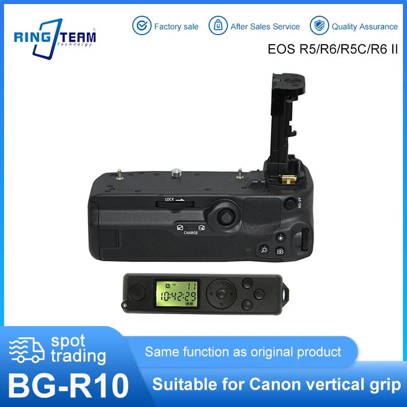 BG-R10 BG R10 Camera Handle Battery Grip For Canon EOS R5 R6 R5C EOSR6 EOSR5 EOSR5C BGR10 EOS R6 Mark II R6 II LP-E6  Mark 2