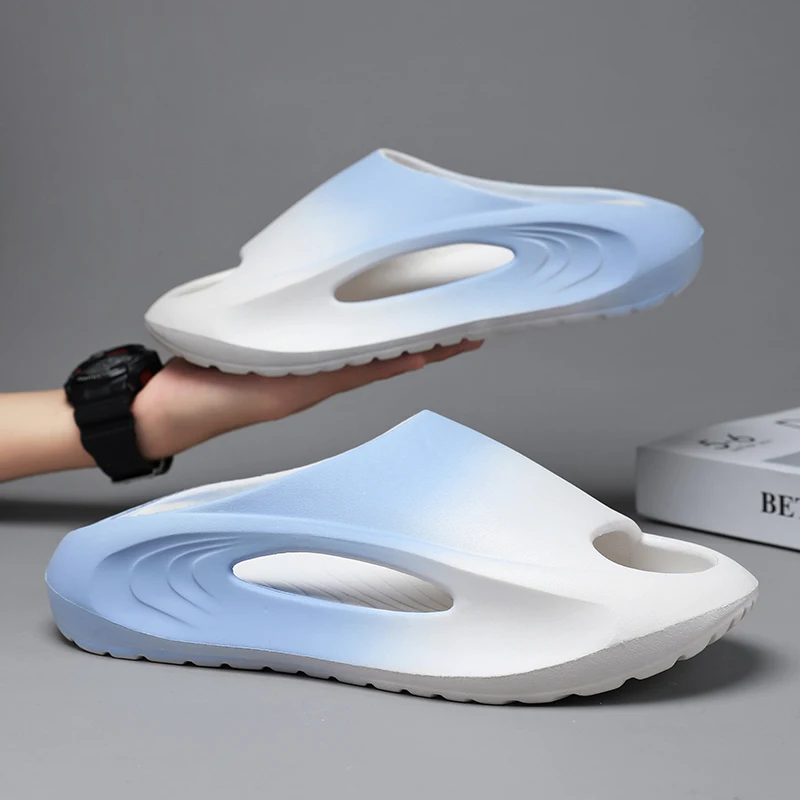 

ex Summer Indoor Home EVA Batoom Anti-Slip Thi Bot Comfortable Slippers for Men And Women Couple Slippers