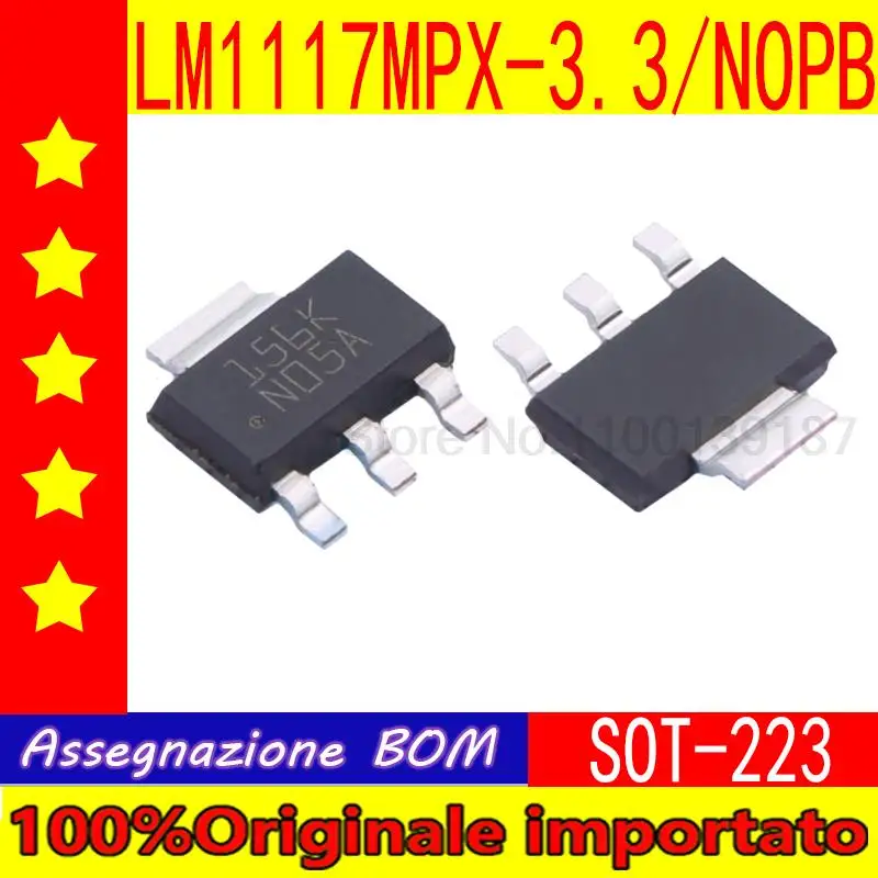 

60pcs/lot LM1117MPX-1.2 + LM1117MPX-2.5 + LM1117MPX-2.85 + LM1117MPX-3.3 + LM1117MPX-5.0 + LM1117MPX-ADJ