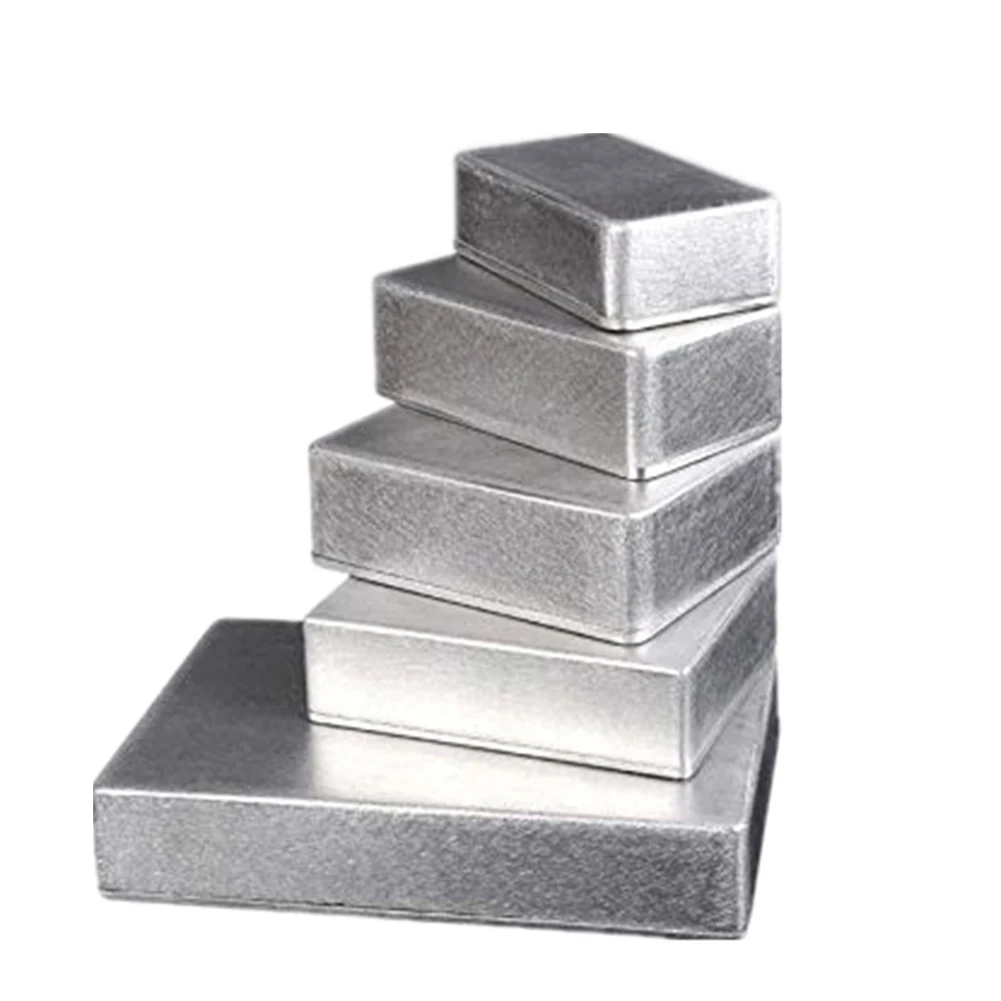 1 STÜCK Effekt Aluminium Box Metall Elektrokasten Instrument Silber Gehäuse Projektbox 1590 Serie 1590A 1590B 1590BB 1590XX 1590DD