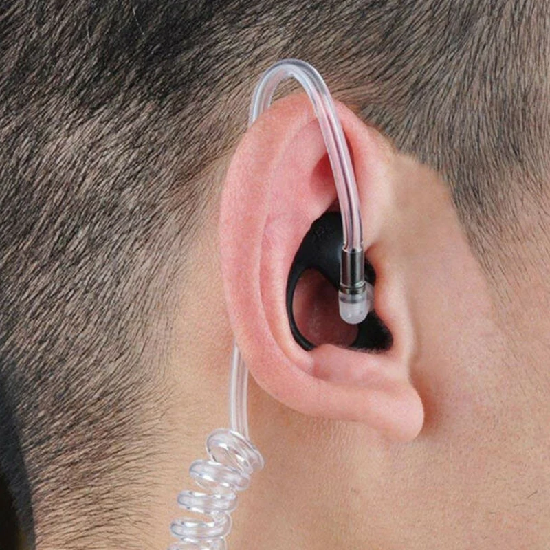 Soft Silicone Ear Mold for Walkie Talkie - usage example