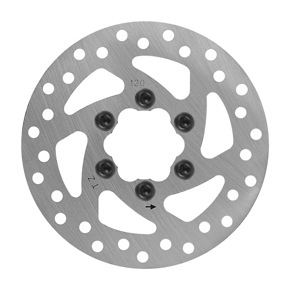 จานเบรกแบบ 6 รู สำหรับสกู๊ตเตอร์ไฟฟ้า Kugoo Kirin G2 Pro Kaabo Mantis 8 Inmotion L9 ขนาด 120 มม. อะไหล่เปลี่ยนจานเบรก