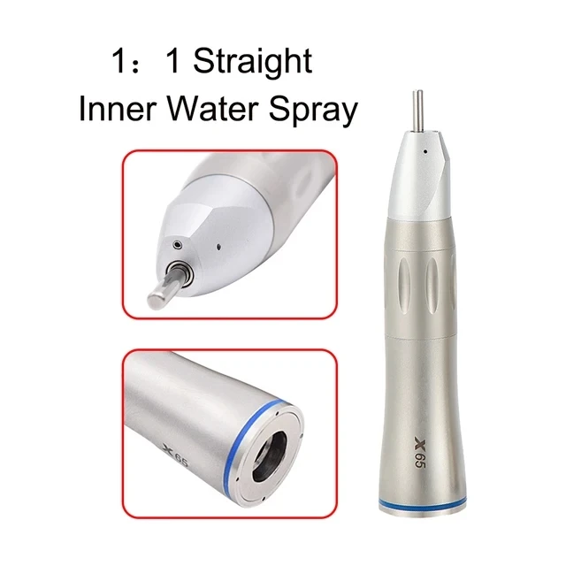 Vimel Straight handpiece 1:1 contra angle inner channel water spray de ntal low speed handpiece