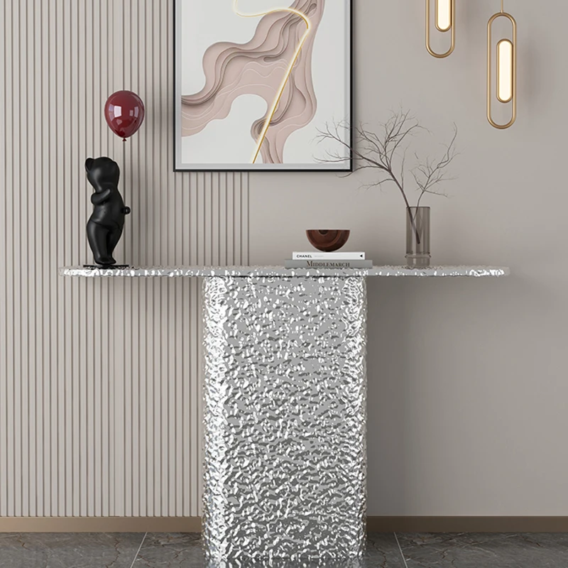 

Nordic Corner Living Room Table Silver Console Classic Vertical Garden Table Nordic Mini Tisch Wohnzimer Hallway Furniture