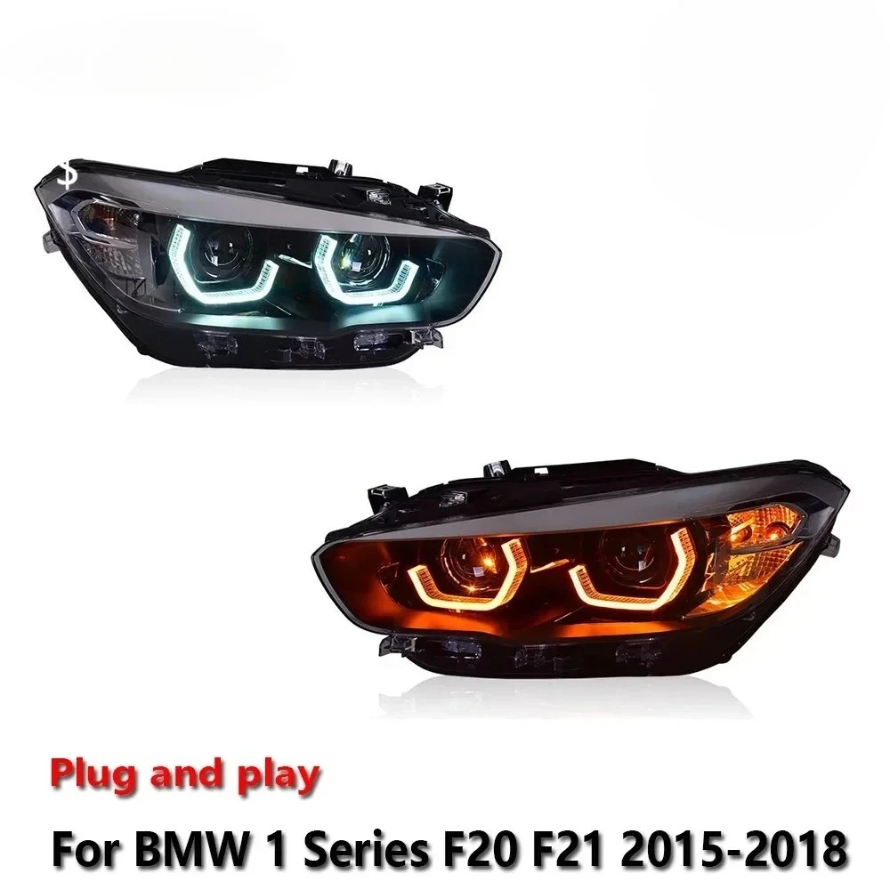 

Car LED Headlight Light Assemblies For BMW 1 Series F20 F21 2015-2018 Auto Fog DRL Brake Turn Signal Lamp Plug and Pla