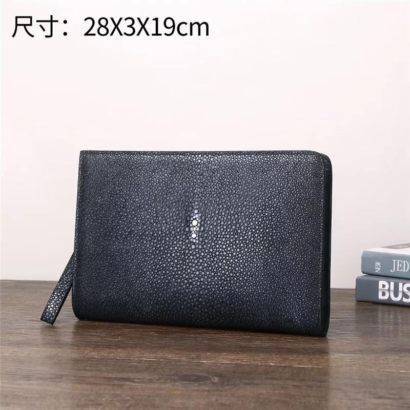 New genuine leather handbag full of stars, pearl fish, high-end multifunctional clip bag, grab bag, fashionable envelope bag