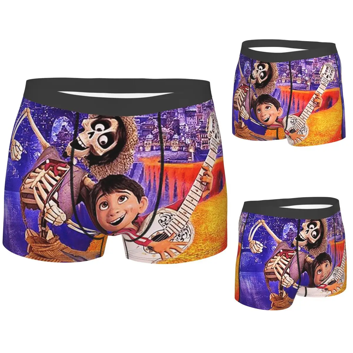 

Boxer Underpants Shorts Cartoon Coco Panties Male Comfortable Underwear for Homme Man Boyfriend Gift