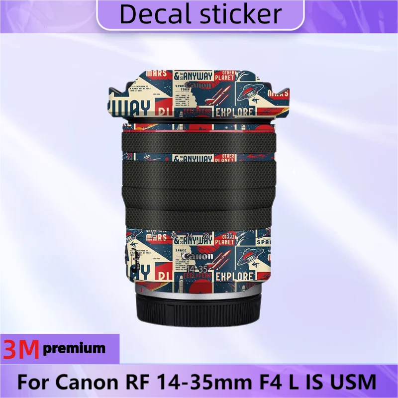 For Canon RF 14-35mm F4 L IS USM Lens Sticker Protective Skin Decal Film Anti-Scratch Protector Coat RF14-35 14-35 F/4