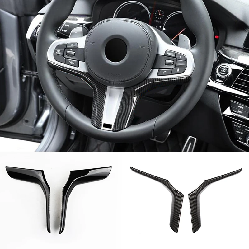 

For BMW X3 X4 M40i G01 G02 18-21 Carbon Fiber Color Car Steering Wheel Lower Decorate Cover Trim Car Interior Accessories