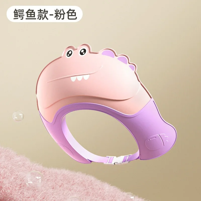 قبعة شامبو جديدة ناعمة على شكل تاج الطفل لحماية الأذن، قبعة استحمام للأطفال، قبعة استحمام قابلة للتعديل، قبعة شامبو