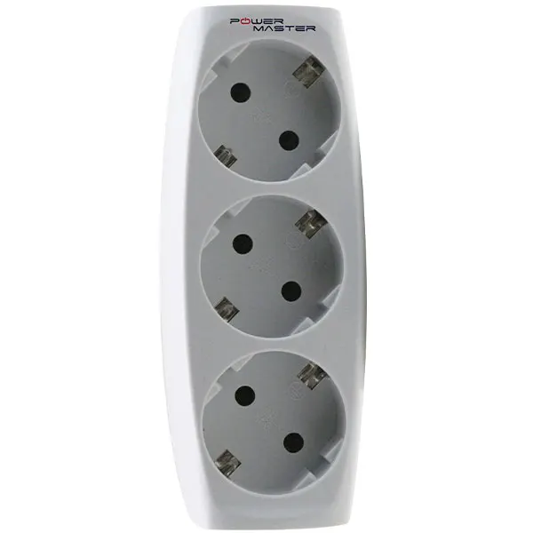 POWERMASTER 16A - 3500W SHUCKO TRIPLE GOLYAT SURFACE MOUNTING PLUG SOCKET