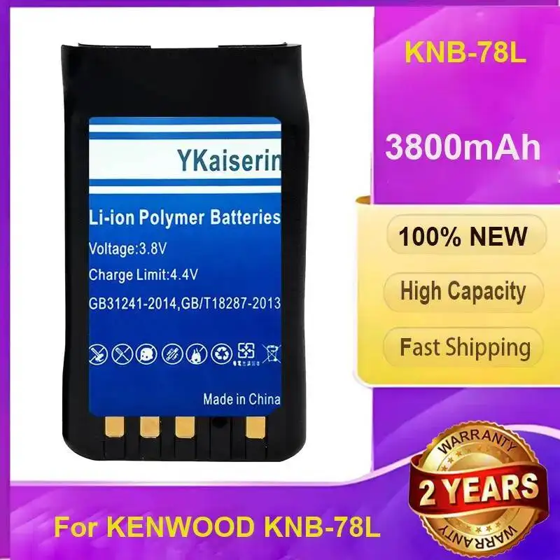 

For Kenwood Knb-78L Good Low-Temperature Performance Radio Battery 3800Mah