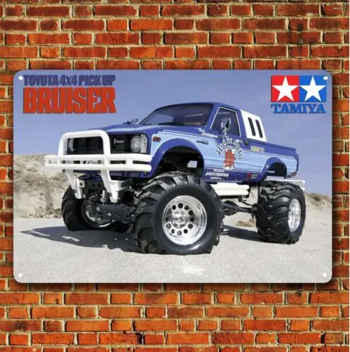 1p, металлический плакат, радиоуправляемый автомобиль, настенный декор, жестяная вывеска, табличка Tamiya Bruiser 1p, металлический плакат, радиоуправляемый автомобиль, настенный декор, жестяная вывеска, табличка Tamiya Bruiser