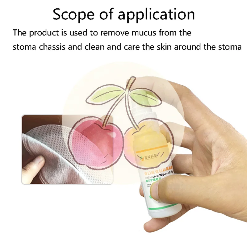 

30ML Colostomy Adhesive Wipe-Off Spray Medical Adhesive Remover Ostomy Bag Care Products~