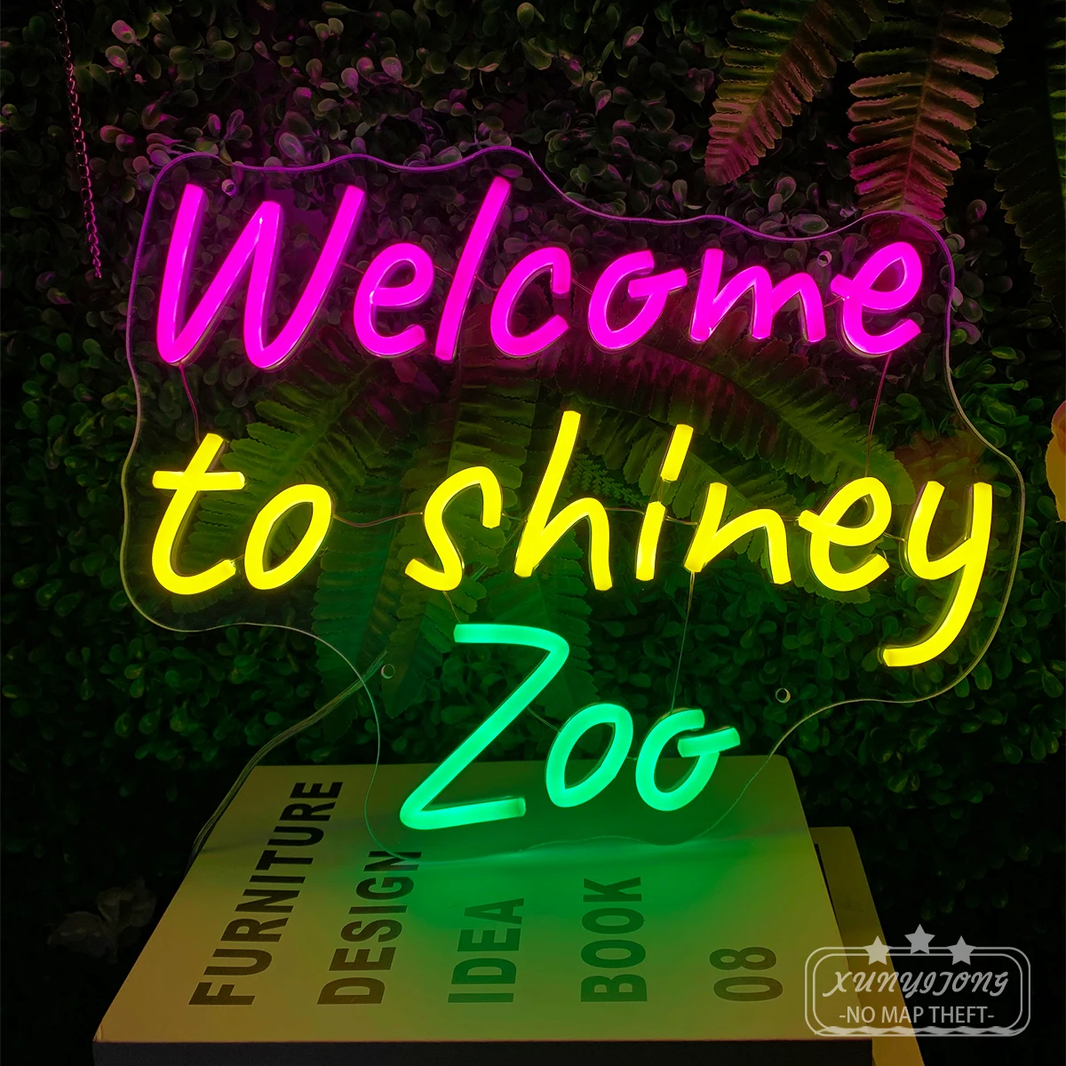 Добро пожаловать в Shirey ZOQ neon signs отлично подходит для вечеринок, баров, клубов, детских комнат и дней рождения