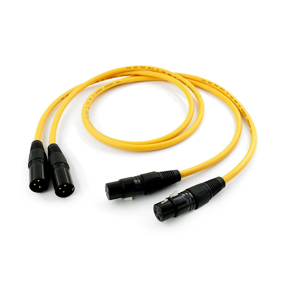 

Профессиональные сбалансированные звуковые звенья с экранированным медным сердечником: Van Den Hul 102 MK III, Duo 3-контактный XLR M/F для подключения усилителя ​