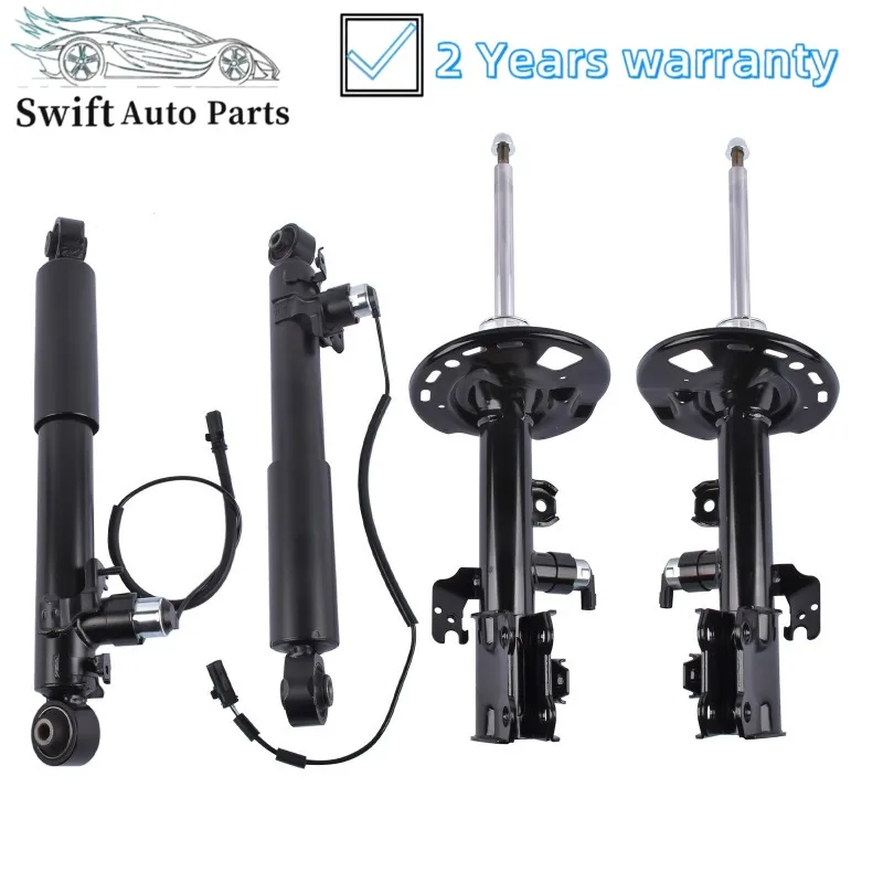 4pcs Front Rear Left & Right Shock Absorber w/ Electric Sensor For Lexus RX350 RX450h 2016-2019 48520-80462 48540-48392