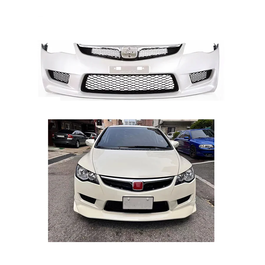 PP Front Bumper For Hondas Civics 4dr 2006-2011 Upgrade Hondas Civics Type R FD2 Body Kit