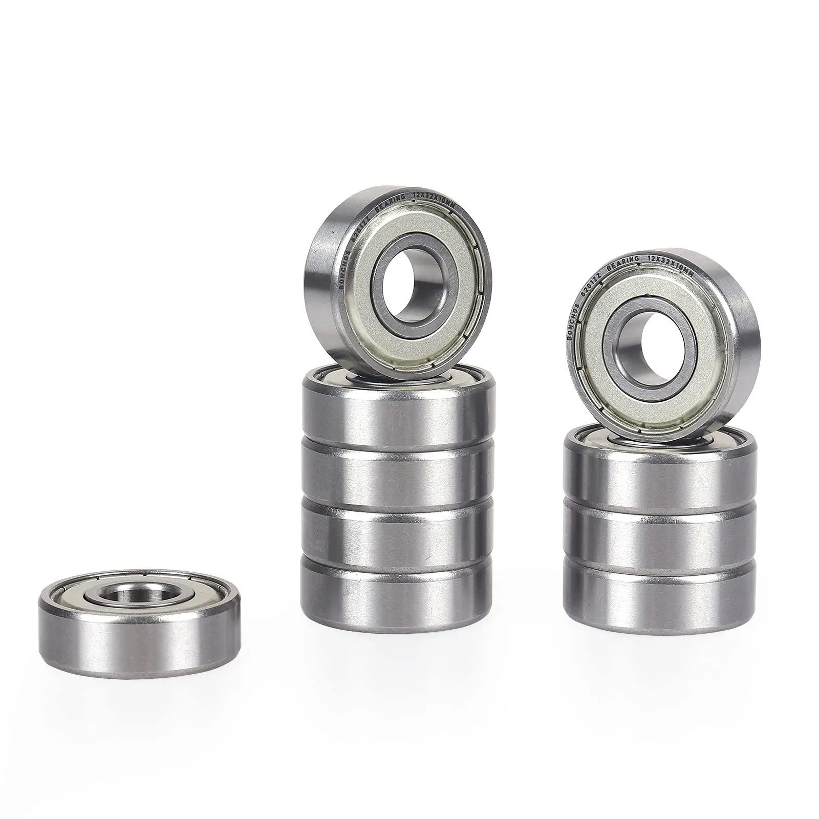 10 sztuk ABEC-5 6201ZZ 6201Z 6201-2Z 6201 ZZ 12*32*10mm metalowa uszczelka wysokiej jakości łożysko kulkowe z głębokim rowkiem 12x32x10mm