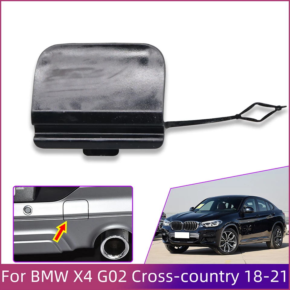 

Rear Bumper Towing Hook Cover Cap For 2018-2021 Bmw X4 M-Sport X Cross-Country G02 51128072040 Hauling Trailer Lid Painted