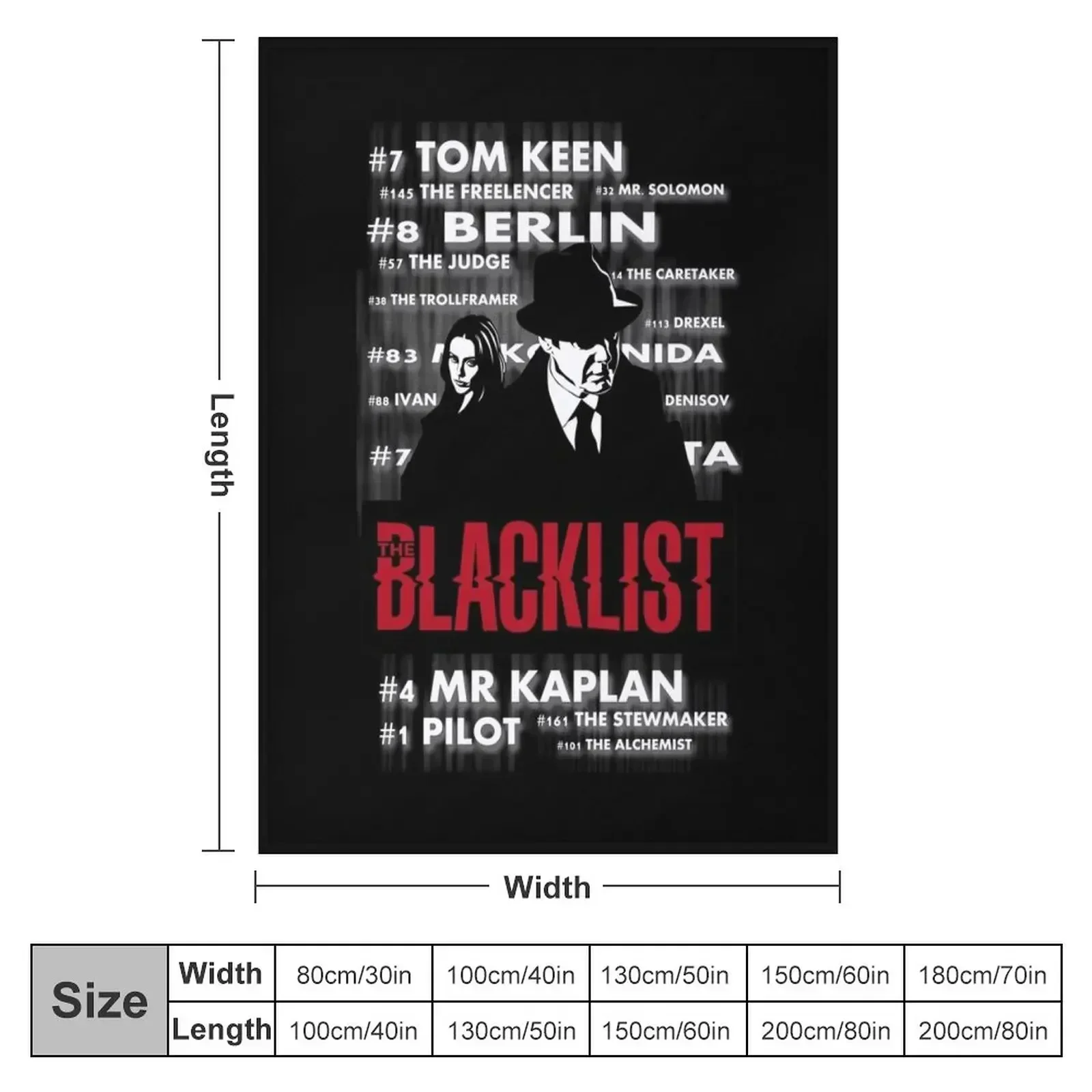 James Spader Alias Raymond Red Reddington Throw Blanket Stuffeds valentine gift ideas Blankets