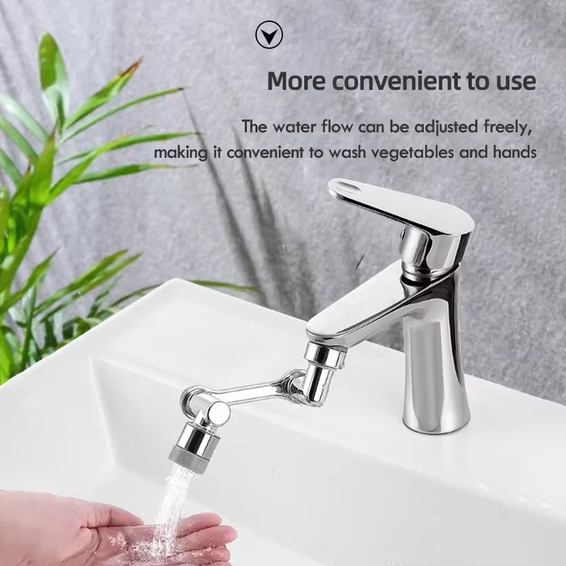 ABS Universal Rotation Extender Faucet Aerator Splash Filter Kitchen Washbasin Faucets Bubbler Nozzle Two Modes for Water Outlet gallery 2
