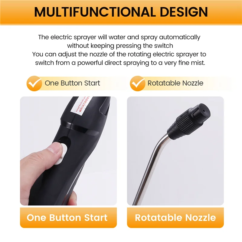 

LICE-Bendable Universal Electric Sprayer, Household Flower Watering Tool, Rechargeable Electric Sprayer For Plant