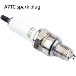 A7TC Spark Plug Nozzle White Suitable for Off-Road Motorcycle ATV Four-Wheel Beach Bike Accessories GY6 50-110/150CC