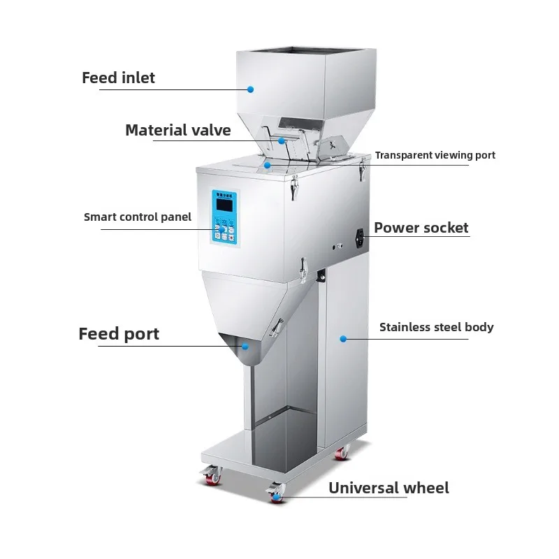 Large-capacity granular packing machine Automatic weighing machine Packing machine Grains and grains Cat food
