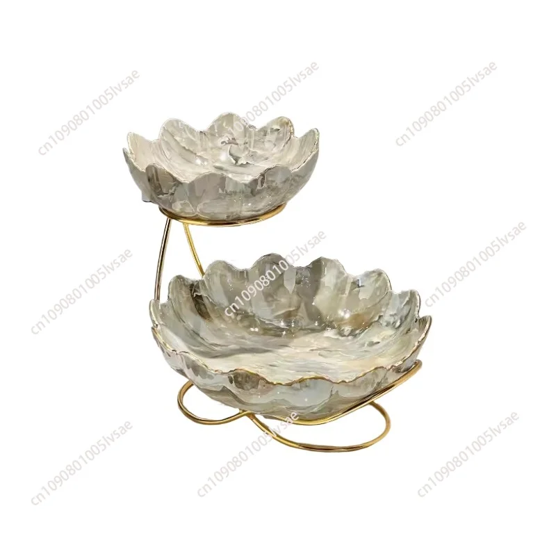 European fruit plate multi-layer afternoon tea snack rack candy plate snack dessert plate