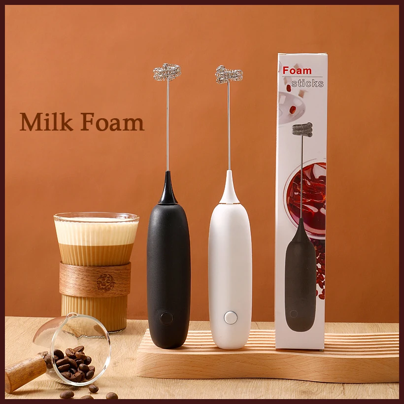 Mini Electric Whisk Foamer Blender Wireless Coffee Whisk Matcha Mixer Handheld Egg Beater Cappuccino Frother Mixer Kitchen Tools