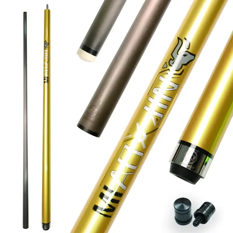 Wholesale Professional Factory Jump Cue Stainless Steel Joint Handmade Super Pro Taper Carbon Fiber Pool Cue Shaft High