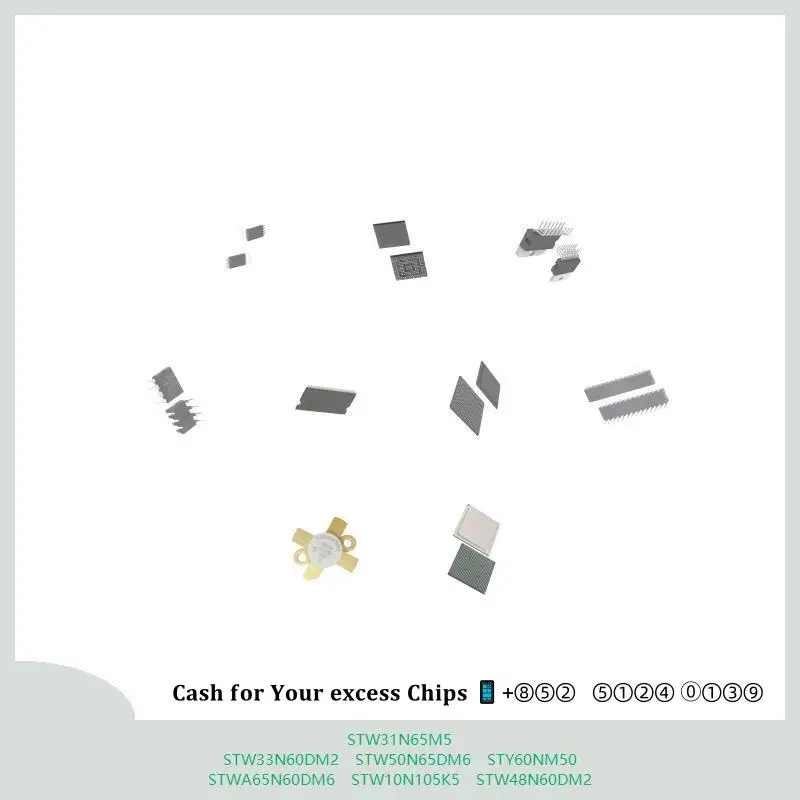 chip-chip-chip-de-circuito-integrado-chip-mcu-stw31n65m5-stw33n60dm2-stw50n65dm6-sty60nm50-stwa65n60dm6-stw10n105k5-stw48n60dm2
