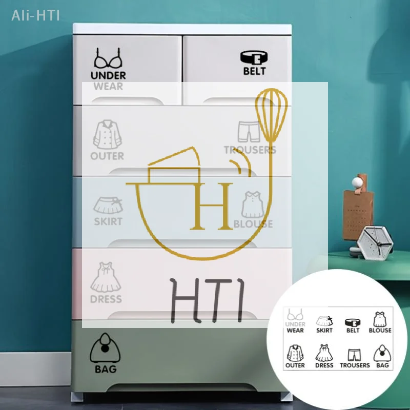 PVC Wardrobe Clothing Label Decal Sort Wall Decals Stickers Tag Clothes Classification Labels Bedroom Art Sticker