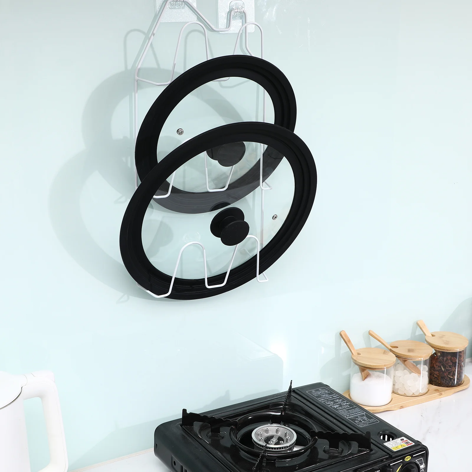 

Round Universal Glass Lid for Cookware Frying Pans Saucepan Pot with Silicone Rim Heatproof Clear View Easy Grip Handle