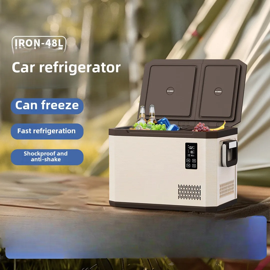 

Car refrigerator large-capacity car and home dual-purpose refrigeration and freezing partition 12V24V