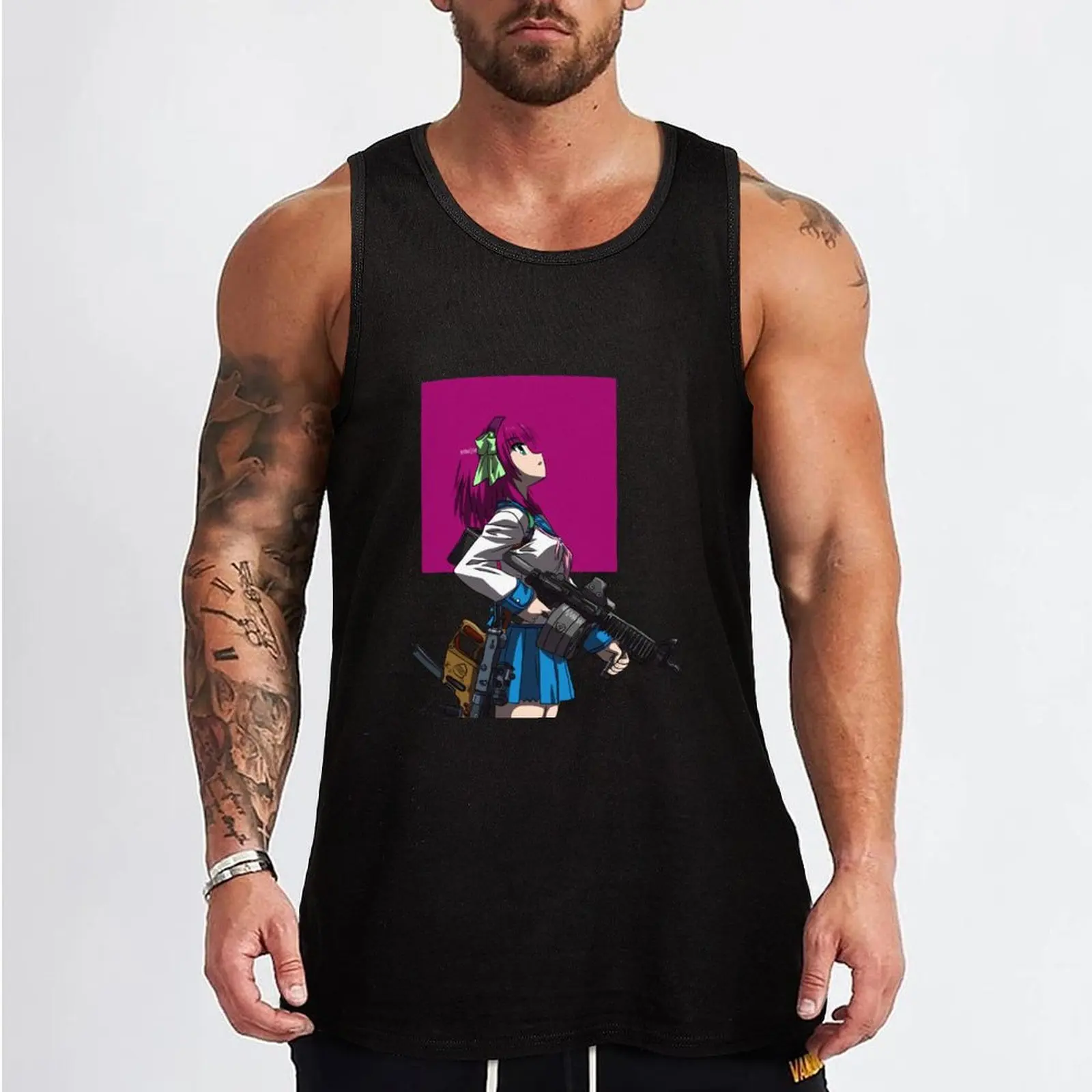 AB Pop Art Tank Top gym men Men's summer vest t shirt gym T-shirts men