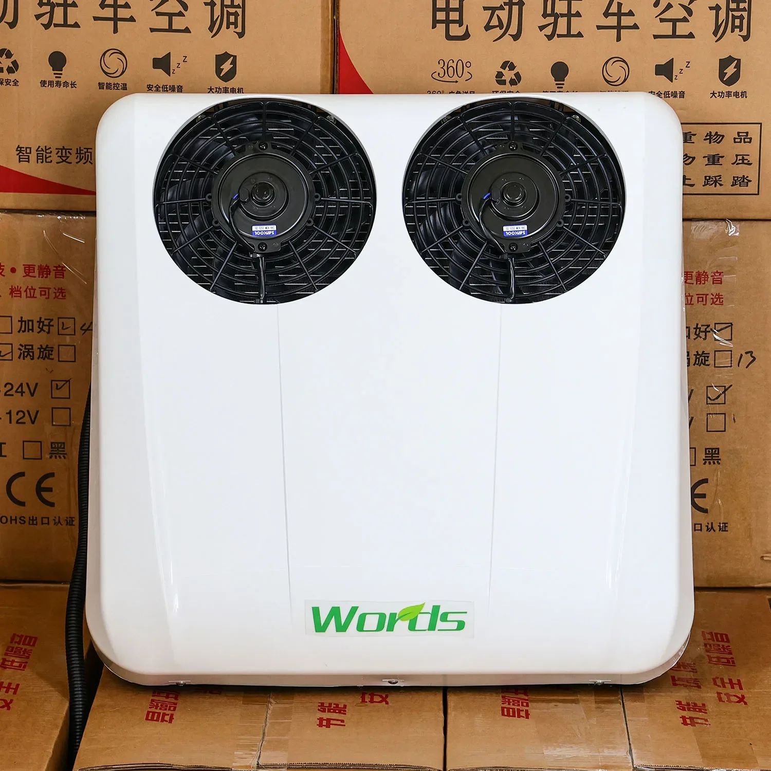 

12v 24v Electric Truck Rooftop Ac Dc air Conditioner Parking Cooler APU for Car Universal