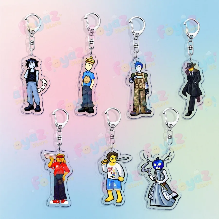 Game Forsaken Two Time Chance Keychain Accessories Bag Charms Elliot Womens Gamer Keyrings Jewelry Fans Freinds Gift view 4